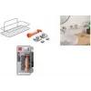 Metaltex Reflex Luxy Półka ścienna Vacuum-Fix srebrna 1-poziomowa 403329000