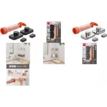 Zestaw haczyków Metaltex VacuumFix chromowany plastik montaż bez wiercenia - 1 zestaw 404999000