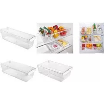 Metaltex Frigo-System Organizer do Lodówki, Duży, Przezroczysty, Polistyren, 1 Sztuka 235409000