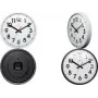 NEXTIME NXT Zegar ścienny kwarcowy 260 mm czarna obudowa biała tarcza 7308ZW