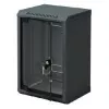 Triton szafka ścienna 10 inch 6U o głębokości 300mm, szklane drzwi, czarna RAL 9005 RBA-06-AS3-BAX-C1