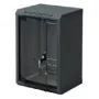 Triton szafka ścienna 10 inch 6U o głębokości 300mm, szklane drzwi, czarna RAL 9005 RBA-06-AS3-BAX-C1