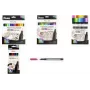 Pentel Arts Pointliner Zestaw Pisaków Fineliner, 0,4 mm, Różne Kolory, 6 sztuk S40-6