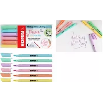 Kores Fasermaler Marker z końcówką pędzelkową Pastel Style, 1 szt. M21462