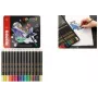 Kores KOLORES SELECTION Trójkątne kredki ołówkowe, 24 różne kolory, drewno lipowe, w pełni klejony grafit, odporne na złamanie, ergonomiczne BB93325