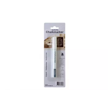 EUROPEL Marker kredowy 3 mm, biały, końcówka okrągła lub ścięta, blister (1 szt.) 356508