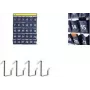 Organizer ścienny na smartfony Kangaro z 30 numerowanymi kieszeniami, szara tkanina, do montażu na ścianie (K-01501)