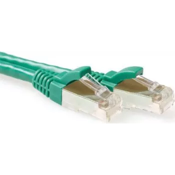 Kabel krosowy ACT CAT6A S/FTP LSZH Snagless, 25m, Zielony FB7725