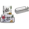 Metaltex Origin LAVA Półka ścienna 1-poziomowa, metal powlekany Touch-Therm, czarna 401104000