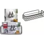 Metaltex Origin LAVA Półka ścienna 1-poziomowa, metal powlekany Touch-Therm, czarna 401104000