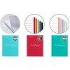 MIQUELRIUS Collegeblock Zeszyt EMOTIONS, DIN A4, Turkusowy w Kratkę, 120 Kartek, Papier Biały 90 g/m², Oprawa Spirali, 4 Dziurki, Mikroperforacja, 1 Sztuka (MR46073)