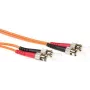 ACT 0,5m LSZH Multimode 62,5/125 OM1 światłowodowy kabel krosowy Duplex ST/ST (RL1000)