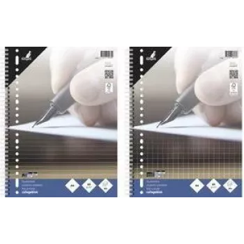 KANGARO College Block A4 w kratkę 10 mm, 80 kartek, dziurkowany 23 otwory, 60 g/m², bez marginesu (K-5574)