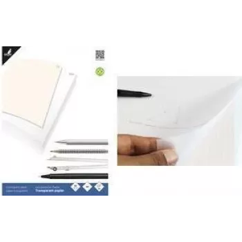 KANGARO K-770301 Blok papieru transparentnego DIN A3, 24 arkusze 80 g/m² + 1 arkusz papieru milimetrowego