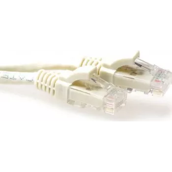 ACT Ivory 0,25m U/UTP CAT6A Snagless kabel patch RJ45 IB3252