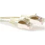 ACT Ivory 0,5m S/FTP CAT6A Patch Cable bez zaczepów z łącznikami RJ45 FB6000