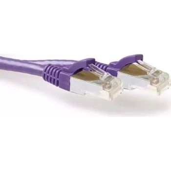 ACT FB2305 5m Cat6a S/FTP LSZH kabel sieciowy patch, fioletowy