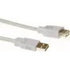 Przedłużacz USB 2.0 ACT SB2198, USB-A męski do USB-A żeński, 1,8 m, kość słoniowa