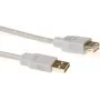 Przedłużacz USB 2.0 ACT SB2198, USB-A męski do USB-A żeński, 1,8 m, kość słoniowa