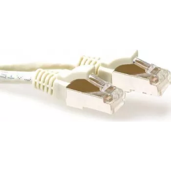 ACT Ivory 3m S/FTP CAT6A komutacinis kabelis bez zaczepów (FB6003)