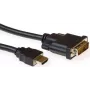 ACT AK3739 kabel konwersyjny HDMI A męski na DVI-D męski Single Link 1 m czarny