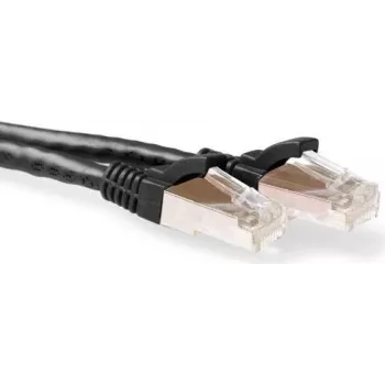 ACT FB7910 Czarny 10m LSZH S/FTP CAT6A Patch Cable