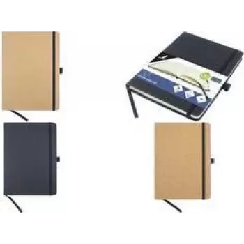KANGARO K-552341 A5 notes z korkową twardą oprawą, 96 kartek w linie, chamois 80 gsm