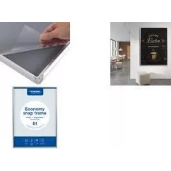 EUROPEL Economy Snap Frame, DIN A5, 25 mm, srebrny anodowany aluminium, 1 sztuka 355097