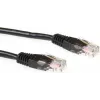 ACT 5m LSZH U/UTP CAT6 kabel krosowy z złączami RJ45 - Czarny (IB9905)