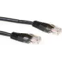ACT 5m LSZH U/UTP CAT6 kabel krosowy z złączami RJ45 - Czarny (IB9905)