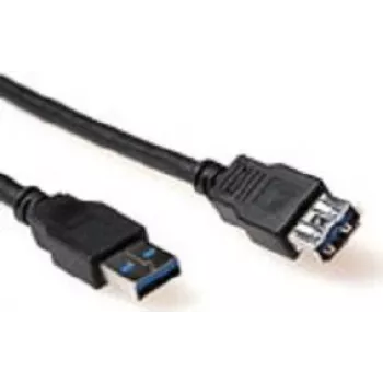 Przedłużacz USB 2.0 ACT SB3040 0,5m USB-A męski do USB-A żeński Czarny