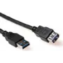 Przedłużacz USB 2.0 ACT SB3040 0,5m USB-A męski do USB-A żeński Czarny