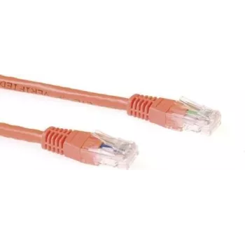 Kabel krosowy ACT CAT6A U/UTP RJ45, 1m, pomarańczowy IB4301