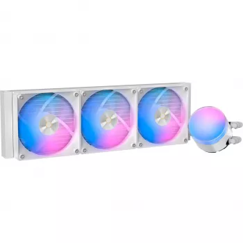 Ocypus Delta L36 ARGB V2 White AIO płynny cooler CPU, chłodnica 360mm, 3x120mm wentylatory ARGB, Intel i AMD