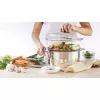 PYREX Classic szklana pokrywka 26 cm, szkło borokrzemowe, czarny uchwyt, bezpieczna w piekarniku i zmywarce