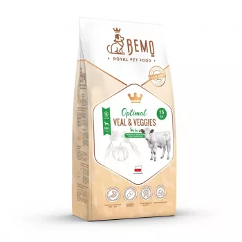 BEMO Optimal Veal & Veggies Medium/Large - Sucha karma dla psów - 15kg