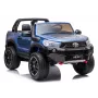 LEAN CARS Toyota Hilux DK-HL850 Elektryczny Samochód dla Dzieci, Niebieski Lakier, 4x4, 2-osobowy, Pilot Zdalnego Sterowania, Światła LED, MP3, Bluetooth