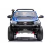 LEAN CARS Toyota Hilux DK-HL850 Elektryczny Samochód dla Dzieci, Niebieski Lakier, 4x4, 2-osobowy, Pilot Zdalnego Sterowania, Światła LED, MP3, Bluetooth