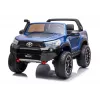 LEAN CARS Toyota Hilux DK-HL850 Elektryczny Samochód dla Dzieci, Niebieski Lakier, 4x4, 2-osobowy, Pilot Zdalnego Sterowania, Światła LED, MP3, Bluetooth