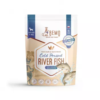 BEMO Cold Pressed River Fish Mono sucha karma dla psów 1kg