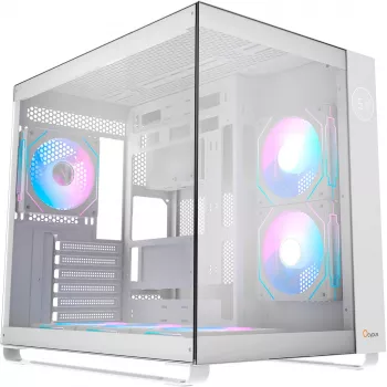 Obudowa Mid-Tower Ocypus Iota C70 ARGB White z panoramicznym szkłem hartowanym