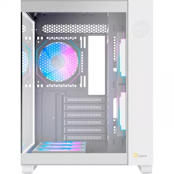 Obudowa Mid-Tower Ocypus Iota C70 ARGB White z panoramicznym szkłem hartowanym