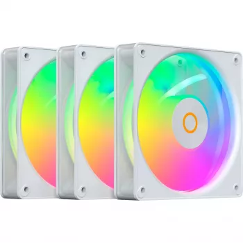 OCYPUS Gamma F12 Elite ARGB White Reverse 3-Pack 120 mm wentylatory obudowy PWM