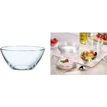 Esmeyer Arcoroc COSMOS Szklana Miska 270 ml, Szkło Hartowane, Zmywarka Bezpieczna, 12 Sztuk (410-002)