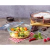 Pyrex Essentials 3L okrągłe szklane naczynie z pokrywką, szkło borokrzemowe, Ø22cm
