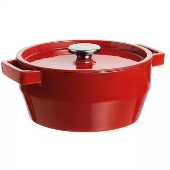 PYREX Garnek żeliwny 6,8L Okrągły 28cm Czerwony