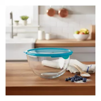 Szklana miska do mieszania PYREX z pokrywką 2,3L Ø21cm