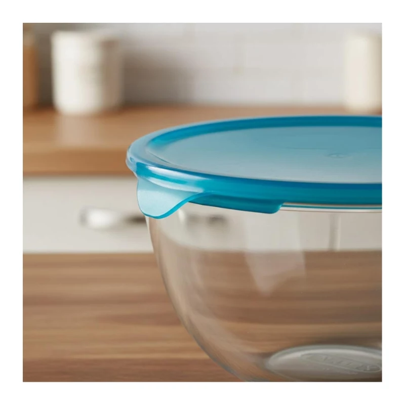 Szklana miska do mieszania PYREX z pokrywką 2,3L Ø21cm