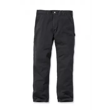 Carhartt Washed Twill Dungaree Spodnie Robocze Czarne Relaxed Fit