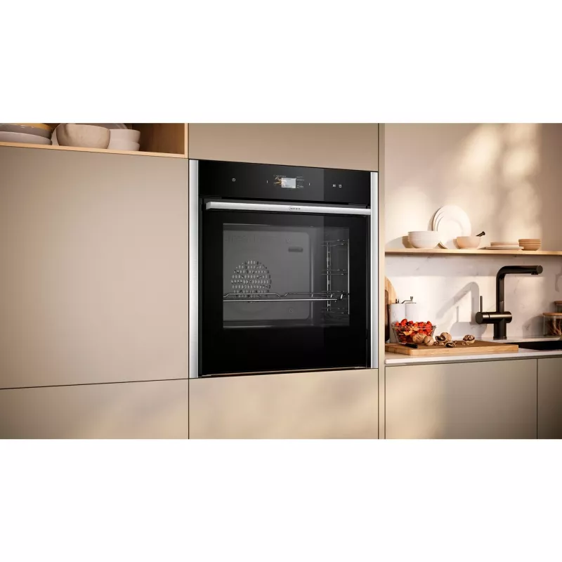 Neff B64FS31N0 N90 Piekarnik do zabudowy z FullSteam, 71L, stal nierdzewna